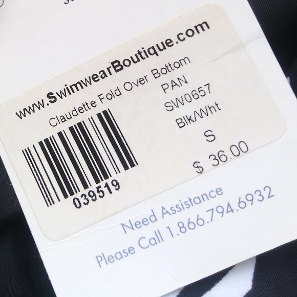 Nwt $36 PANACHE High Waist Swim Bikini Bottom Sz S - Picture 7 of 9